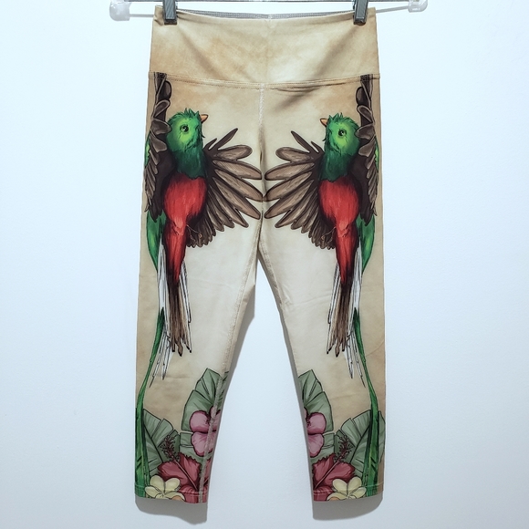 Werkshop Lovebird Cropped Athletic Leggings - Picture 2 of 5